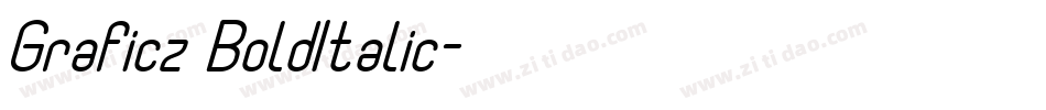 Graficz BoldItalic字体转换